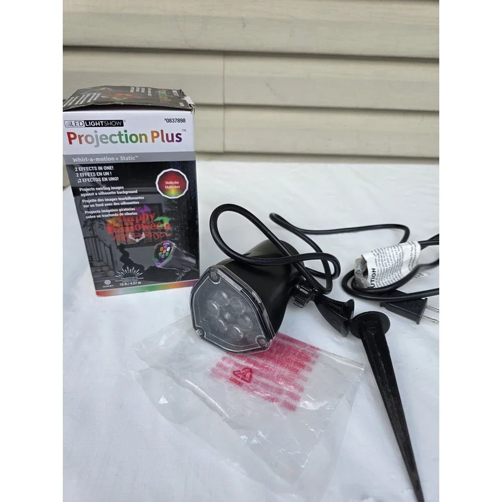 Halloween SpotLight Kaleidoscope LED Projection Swirling Lighting Effect —-995
